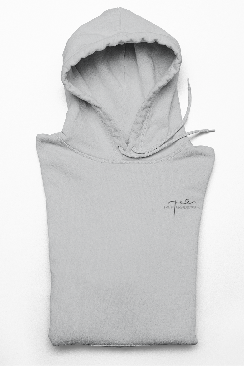 God never leaves you women's faith hoodie