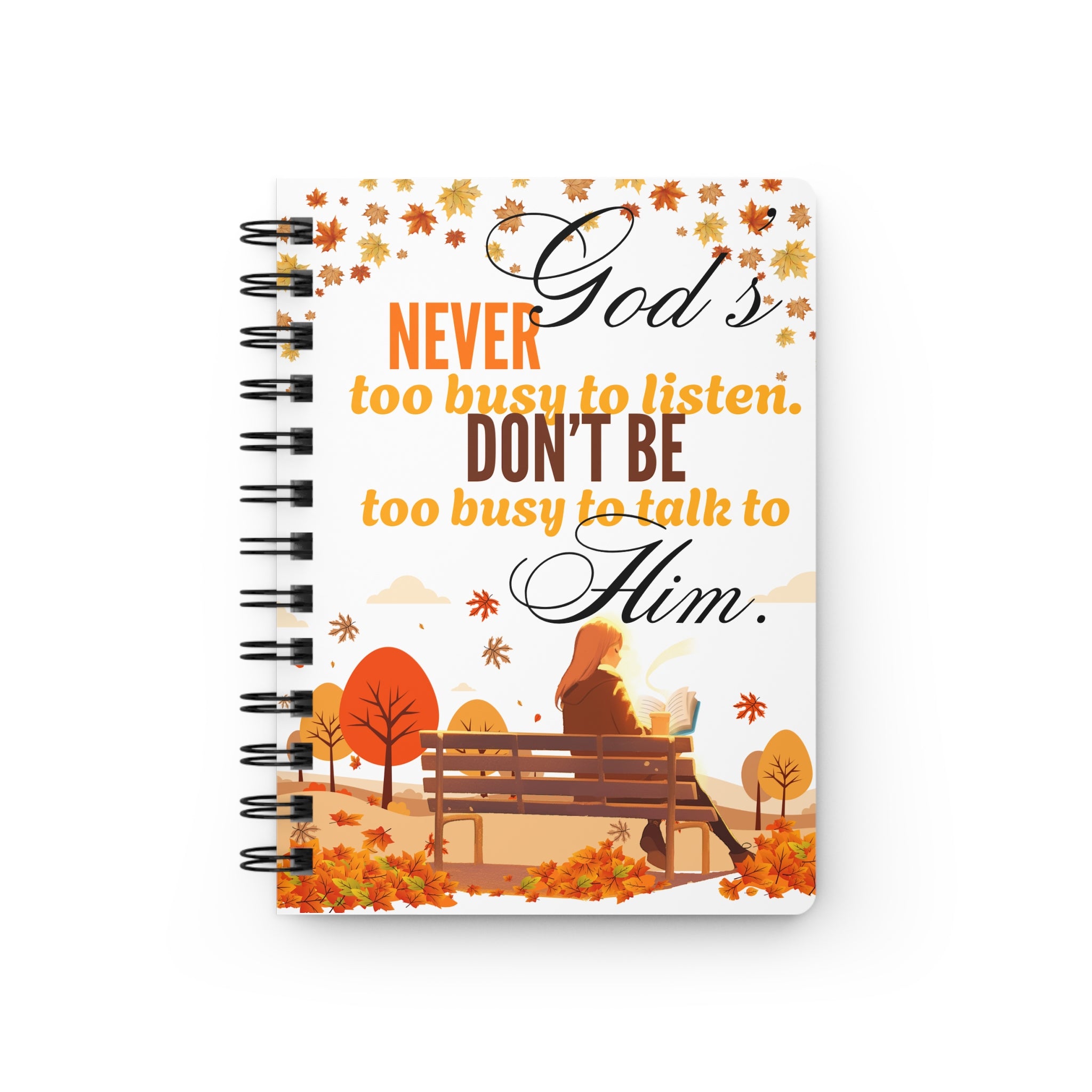 Inspirational Spiral Bound Journal - Perfect for Journaling, Note-Taking, Bible Study, Gifts for Friends, Fall Decor