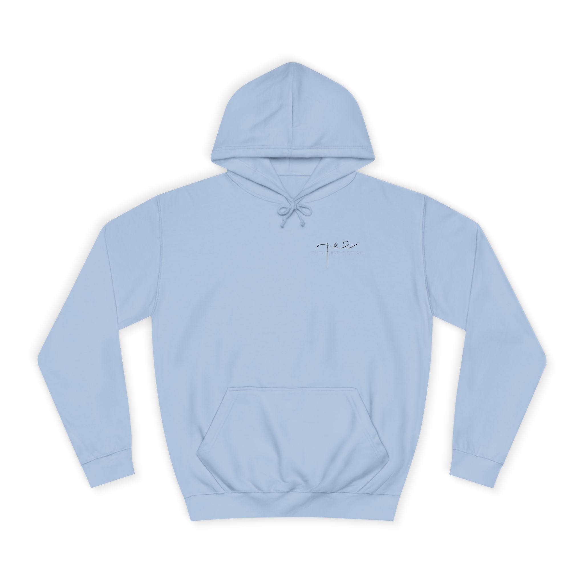 God never leaves you women's faith hoodie