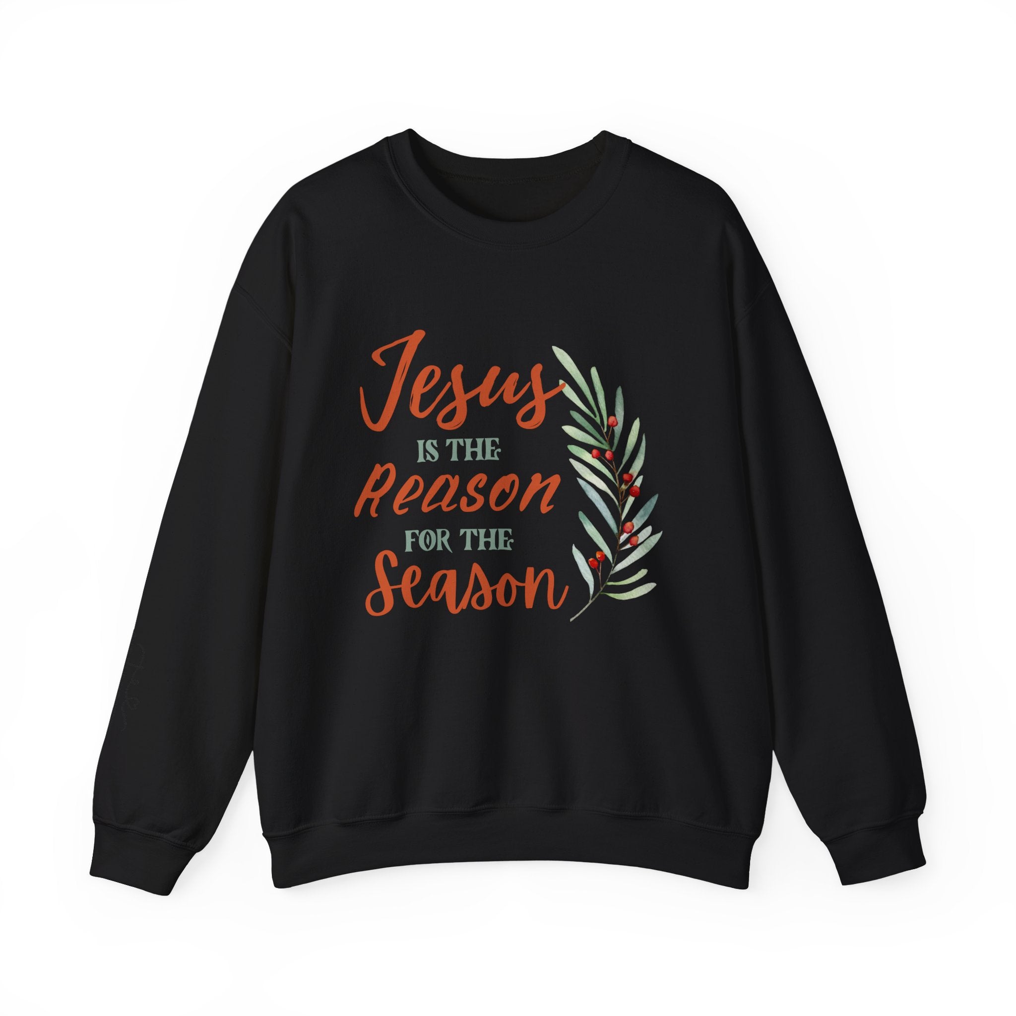 Jesus is the reason for the season Crewneck Sweatshirt, Christian Gift, Cozy Christmas Apparel, Jesus The Reason Sweatshirt, Faith-Based Sweater