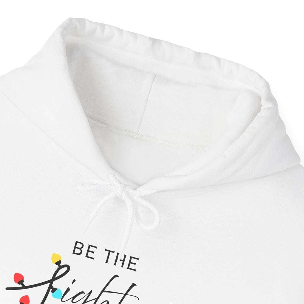 Be the Light Christmas Hoodie | Unisex Holiday Hoodie, Cozy Gift for Friends & Family, Festive Apparel, Inspirational Clothing