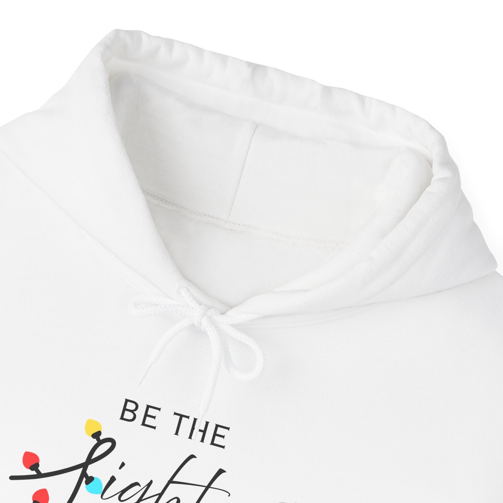 Be the Light Christmas Hoodie | Unisex Holiday Hoodie, Cozy Gift for Friends & Family, Festive Apparel, Inspirational Clothing