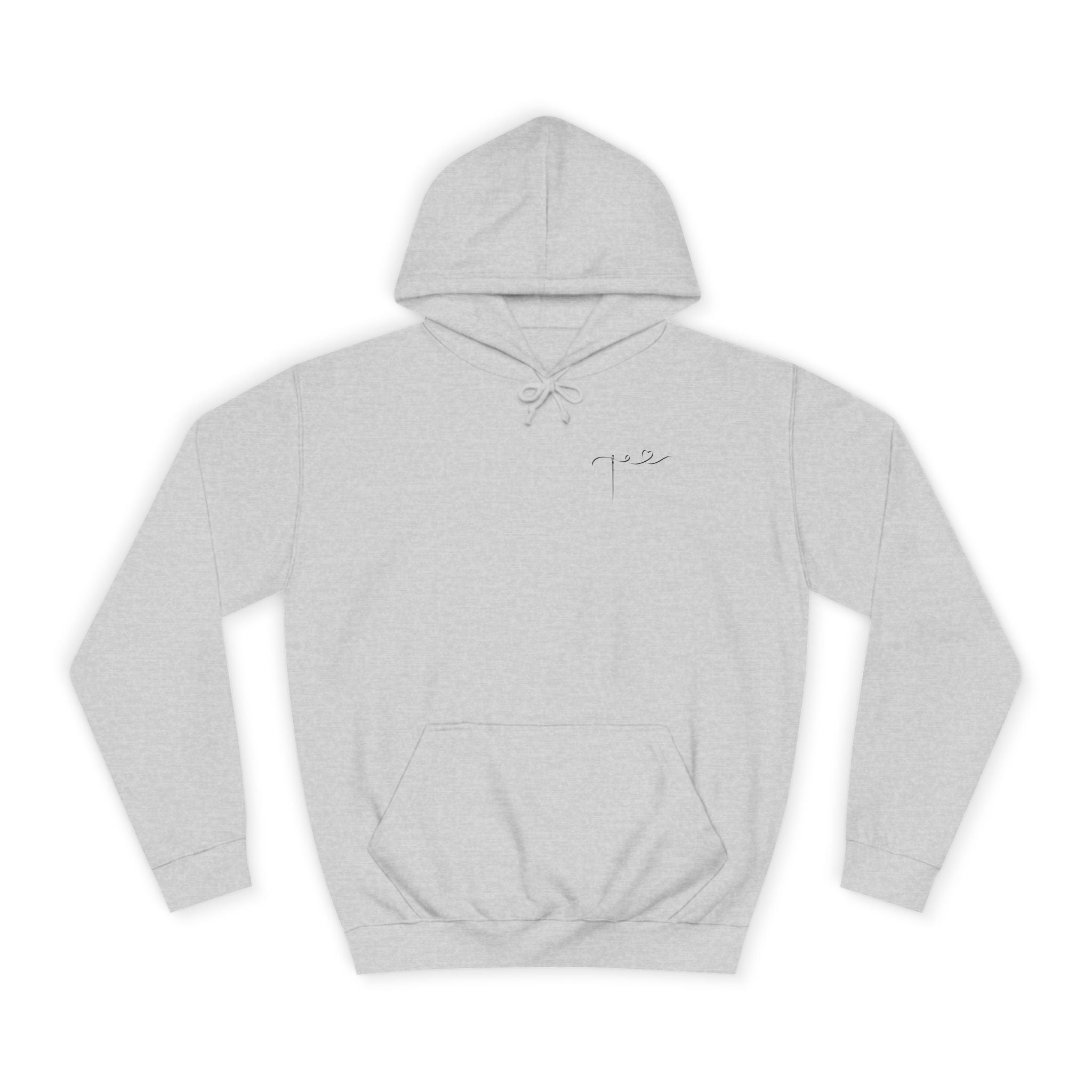 God never leaves you women's faith hoodie