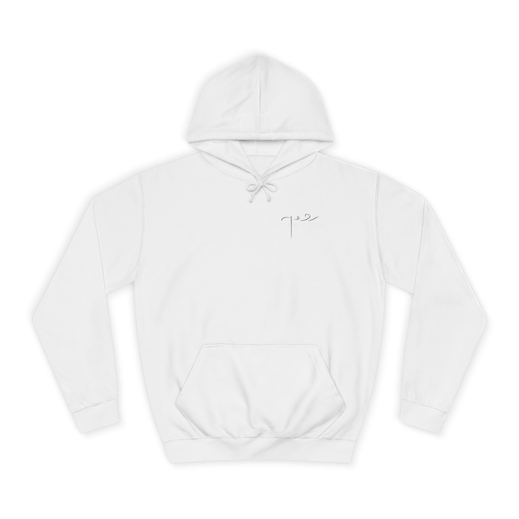 God never leaves you women's faith hoodie