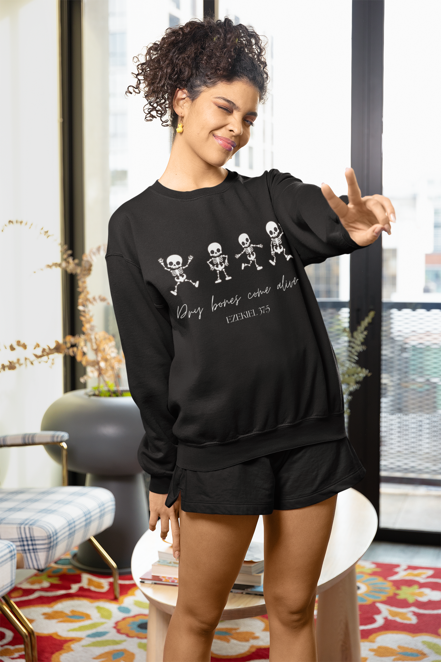 Dry bones come alive women's crewneck sweatshirt